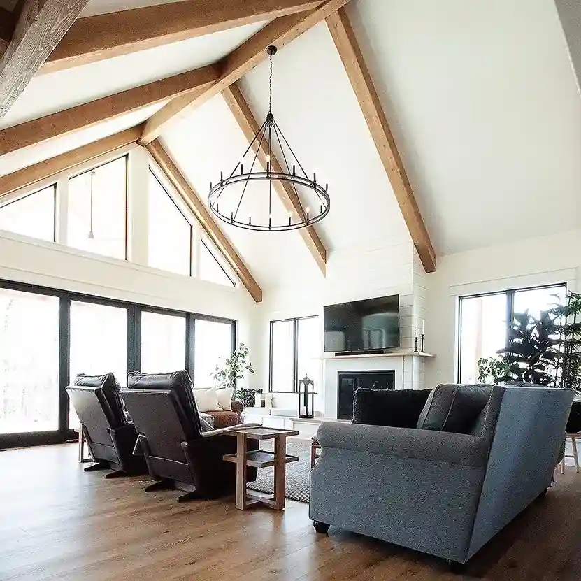 13 Faux Wood Beams on Vaulted and Cathedral Ceilings