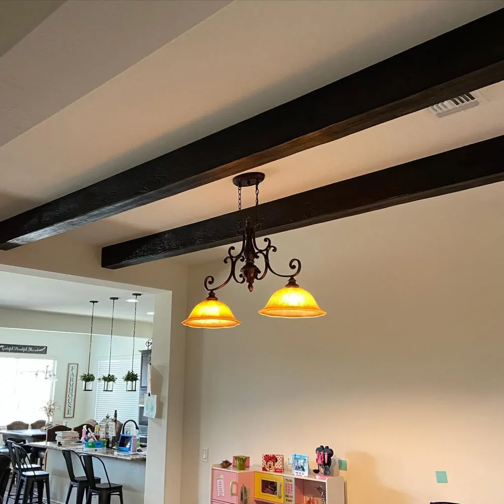 20 Faux Wood Beams Ceiling in Low Ceiling Rooms