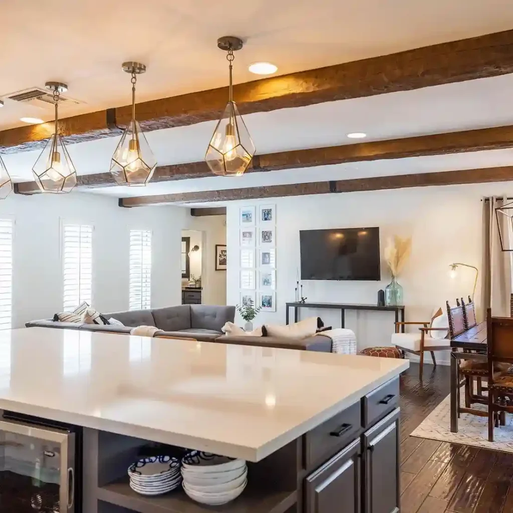 4 Rooms for Faux Wood Beam Ceilings