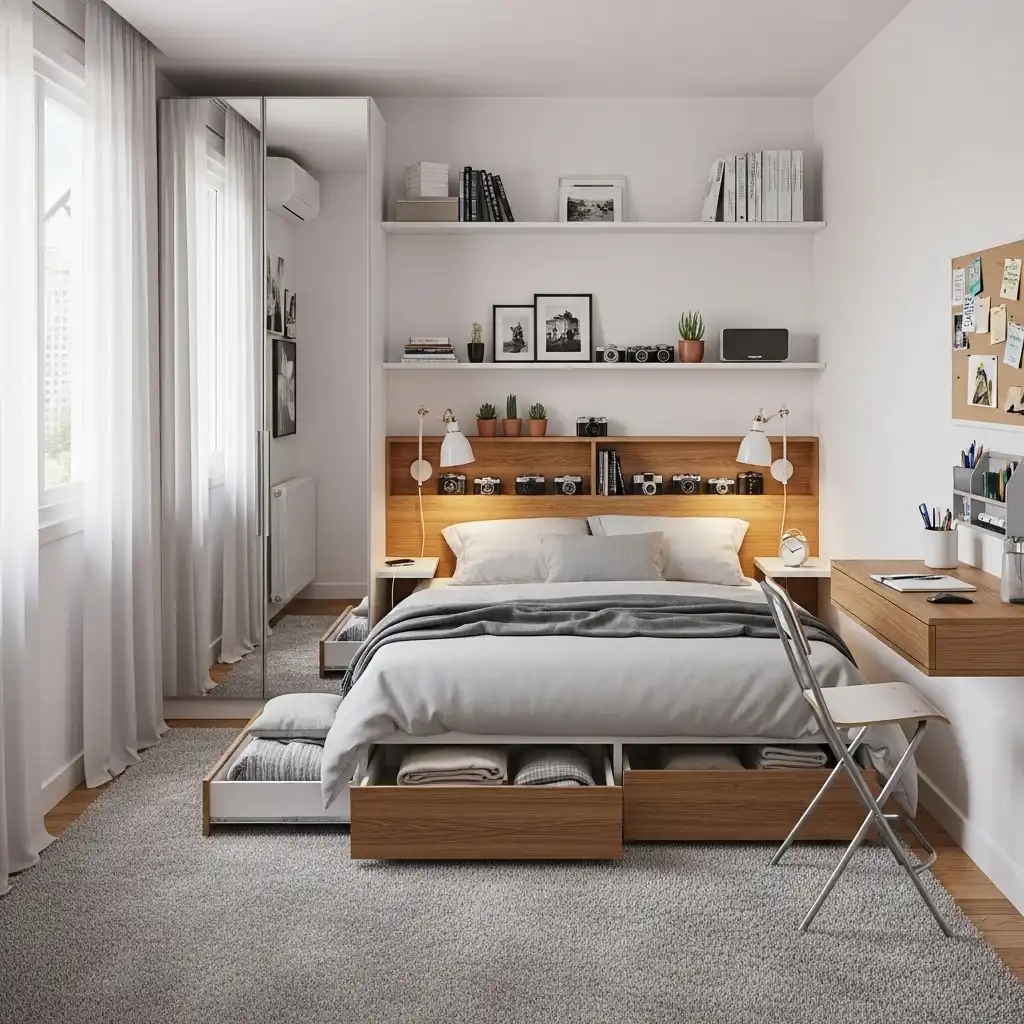 10 Design a Small Apartment Bedroom Cleverly