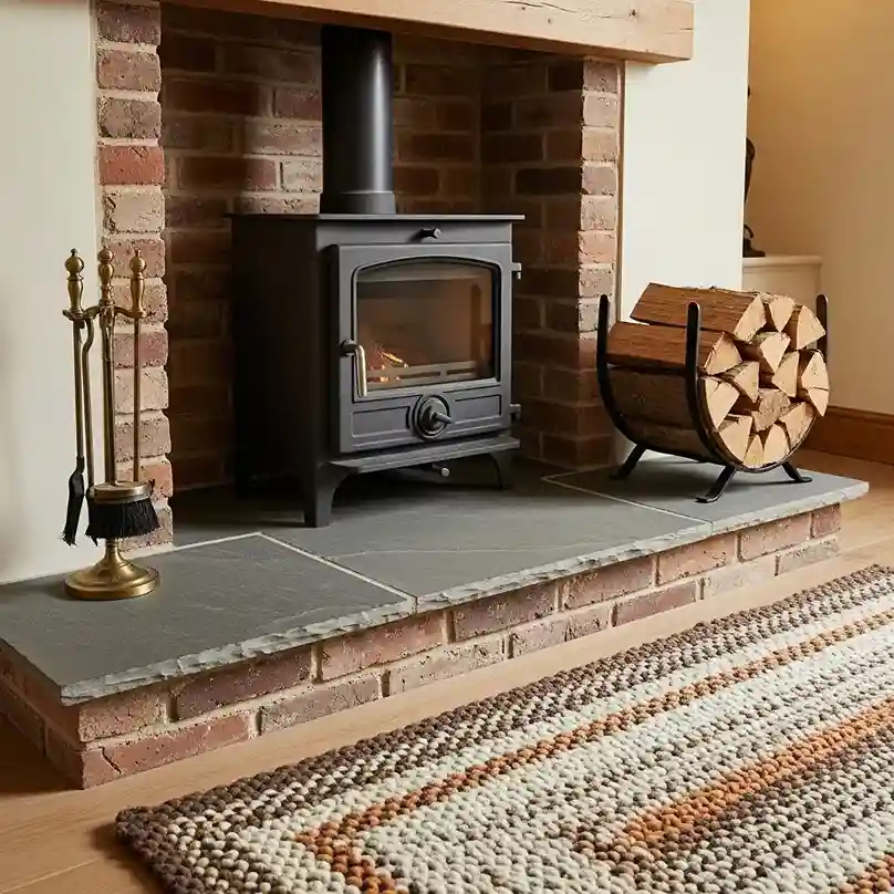 14 Fireplace Hearth for a Wood Burning Stove