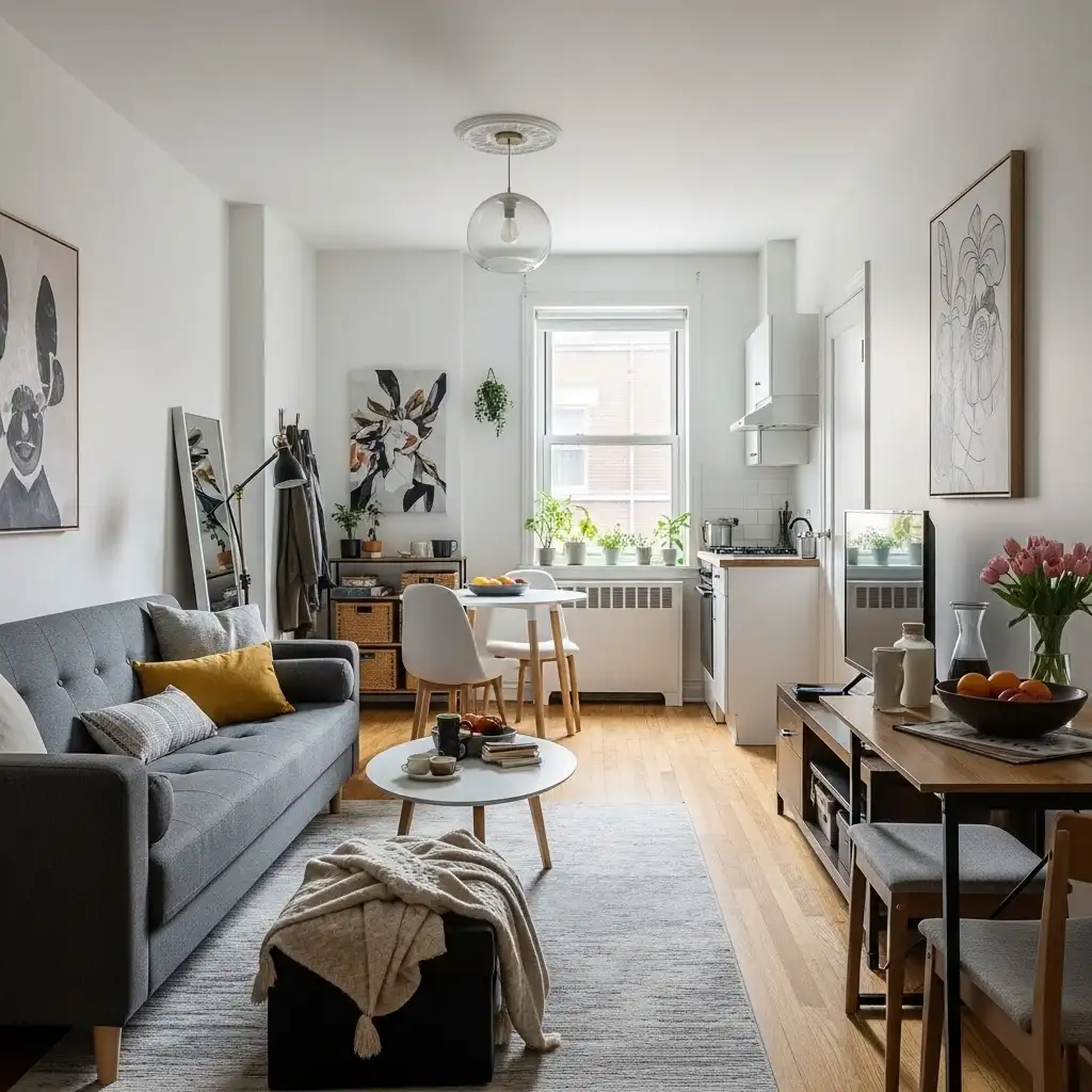 16 Small apartment ideas Declutter Ruthlessly and Regularly