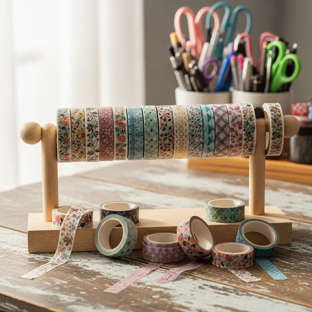 16 Store Washi Tape on a Display Stand or Dowel