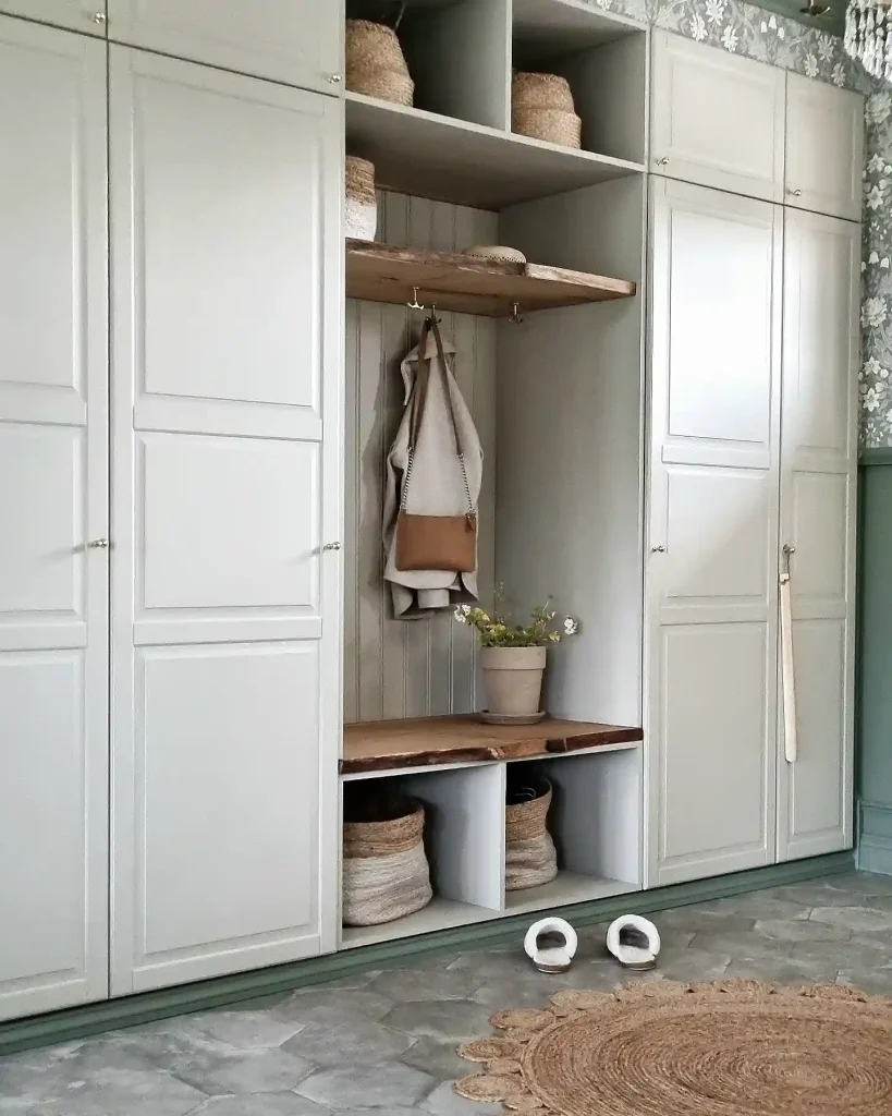 20 Create a Modern Minimalist IKEA Mudroom