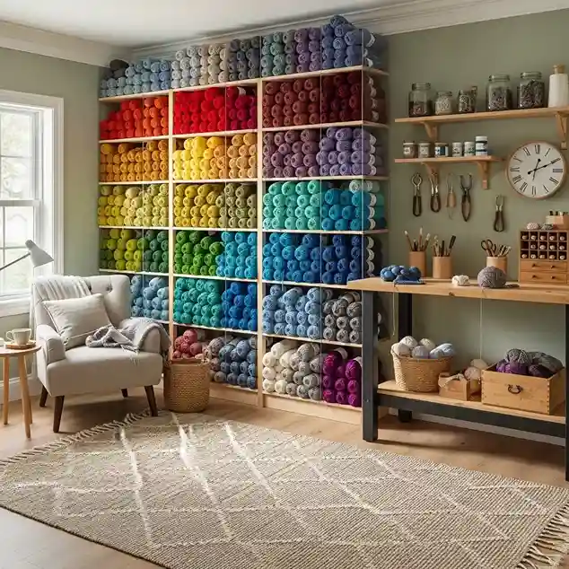 21 Store Yarn with a Beautiful Open Display System