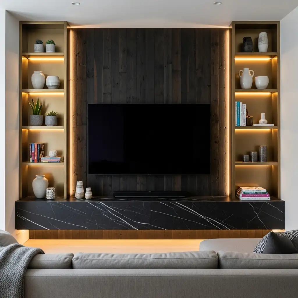 26 Combine Multiple Ideas into One Cohesive TV Wall