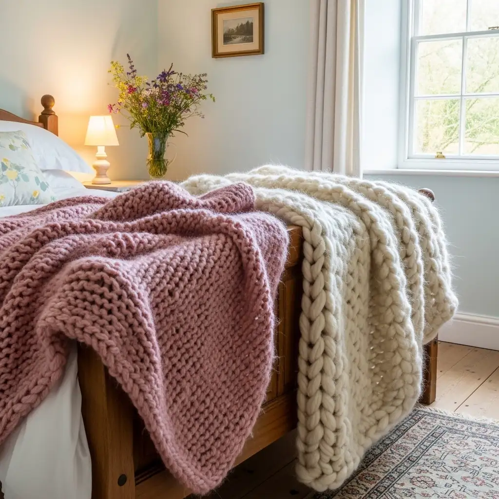 27. Use Soft Knit or Mohair Throws
