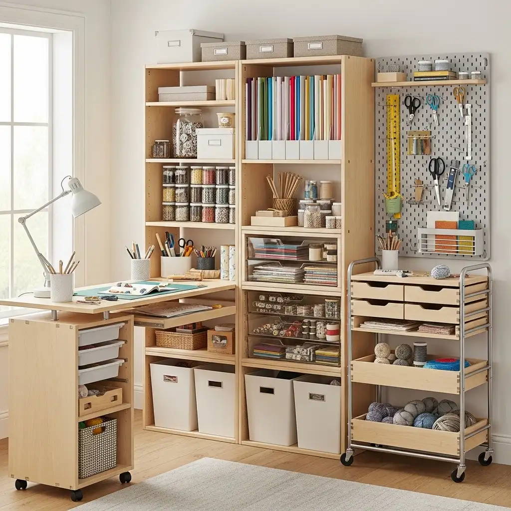 30 Build a Complete Craft Room Storage System That Grows With You