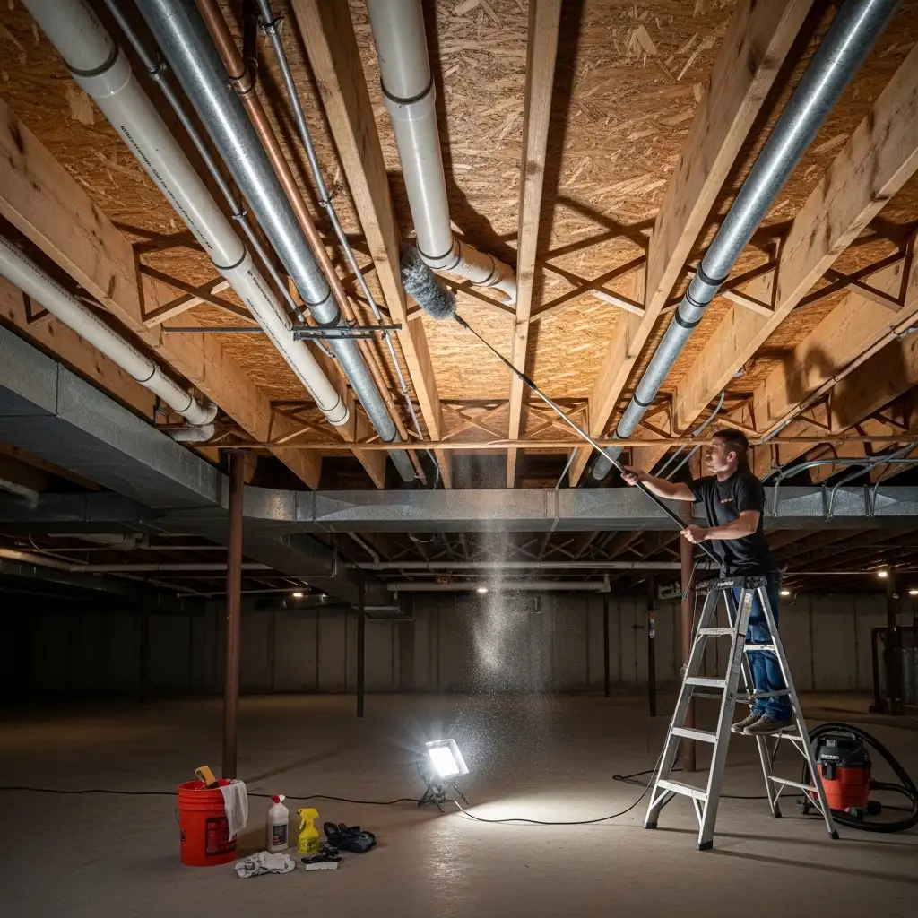 30 Exposed Basement Ceiling Maintenance and Cleaning