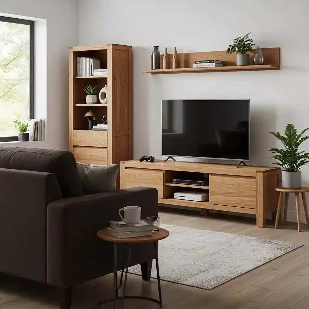 30 Wooden TV Unit and Media Console