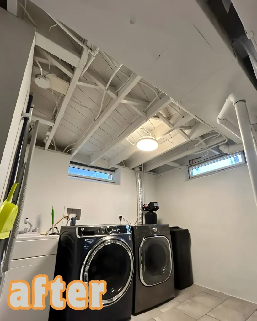 33 Transforming a Basement with an Exposed Ceiling
