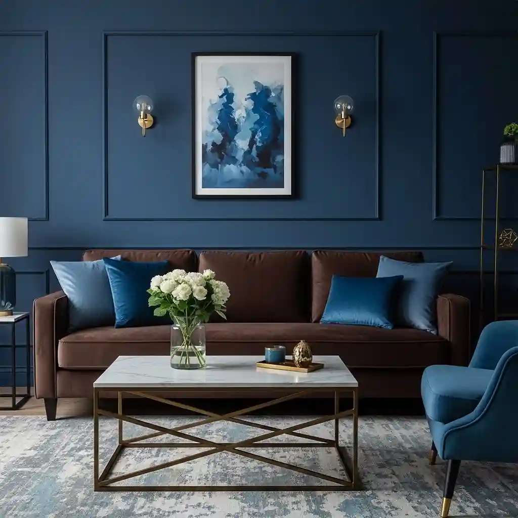 5 Add a Bold Blue Accent Wall