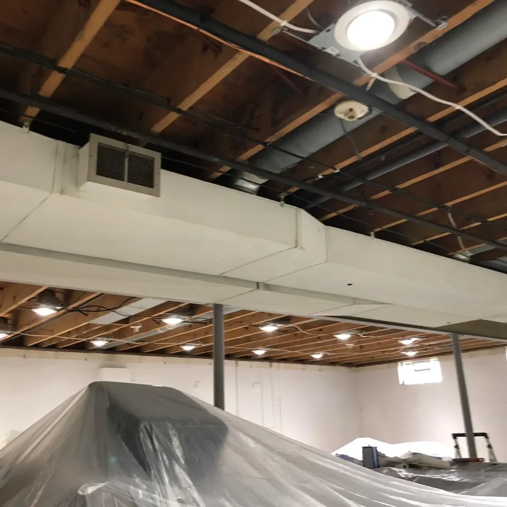 7 Basement Ceiling Before Exposing It