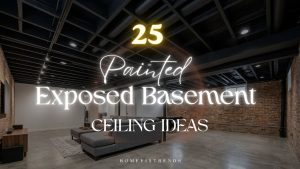 Painted Exposed Basement Ceiling Ideas