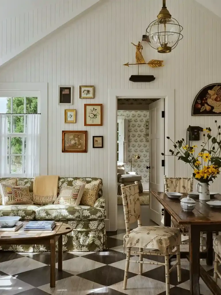 1. Classic White Beadboard in the Living Room