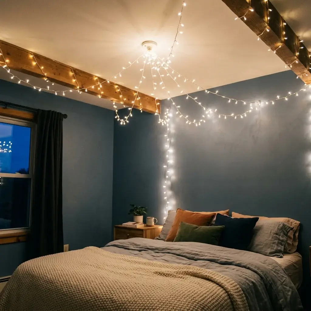 10. Hang String Lights for Instant Atmosphere