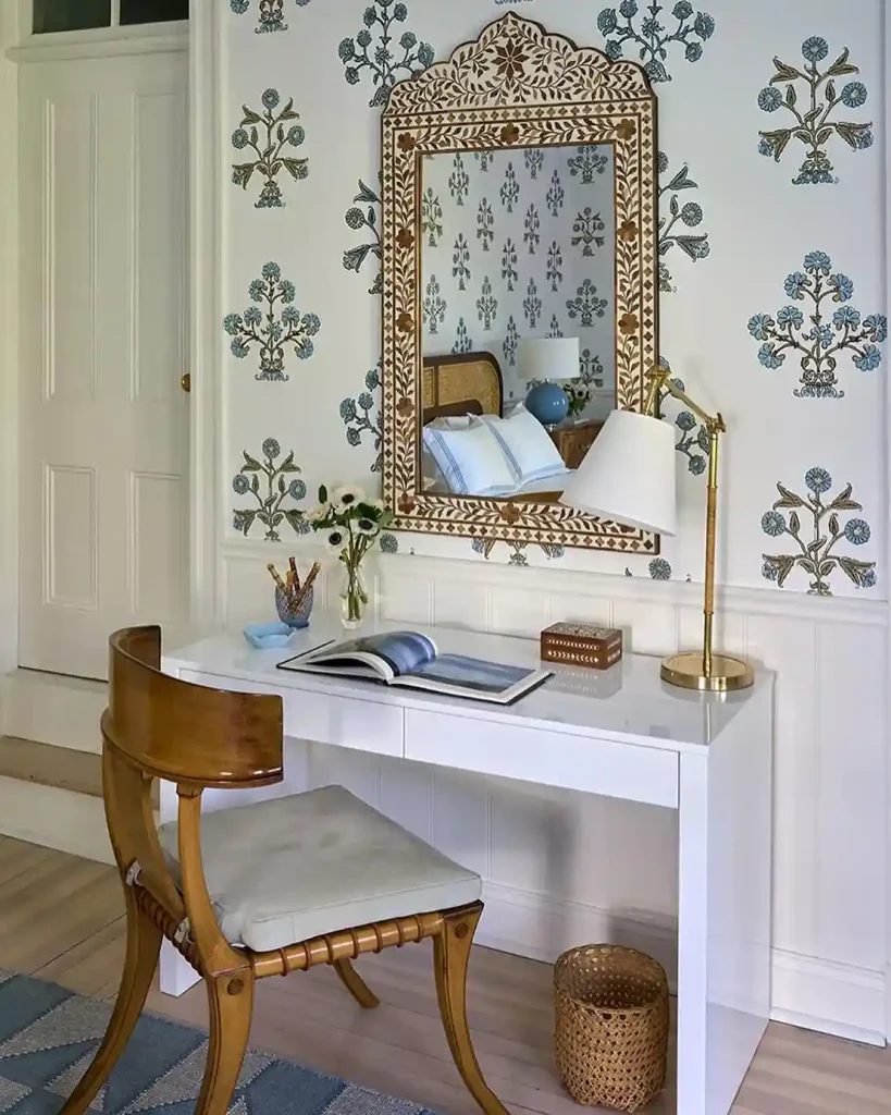 11. Hang a Mirror That Doubles as Wall Art