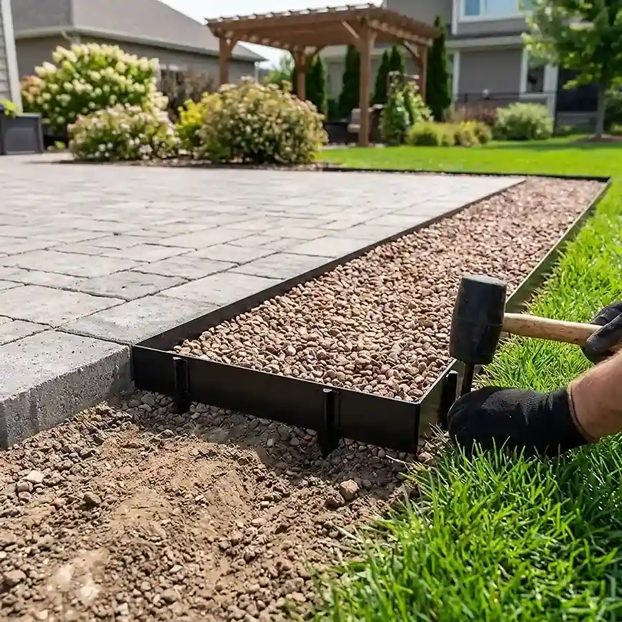11. Install Proper Edging to Define and Contain