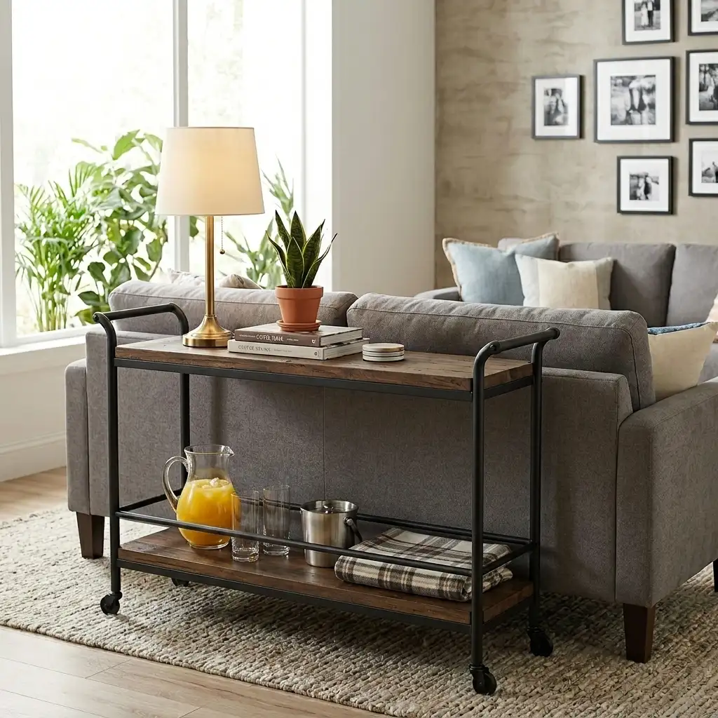 11. Use a Console Table as a Cart
