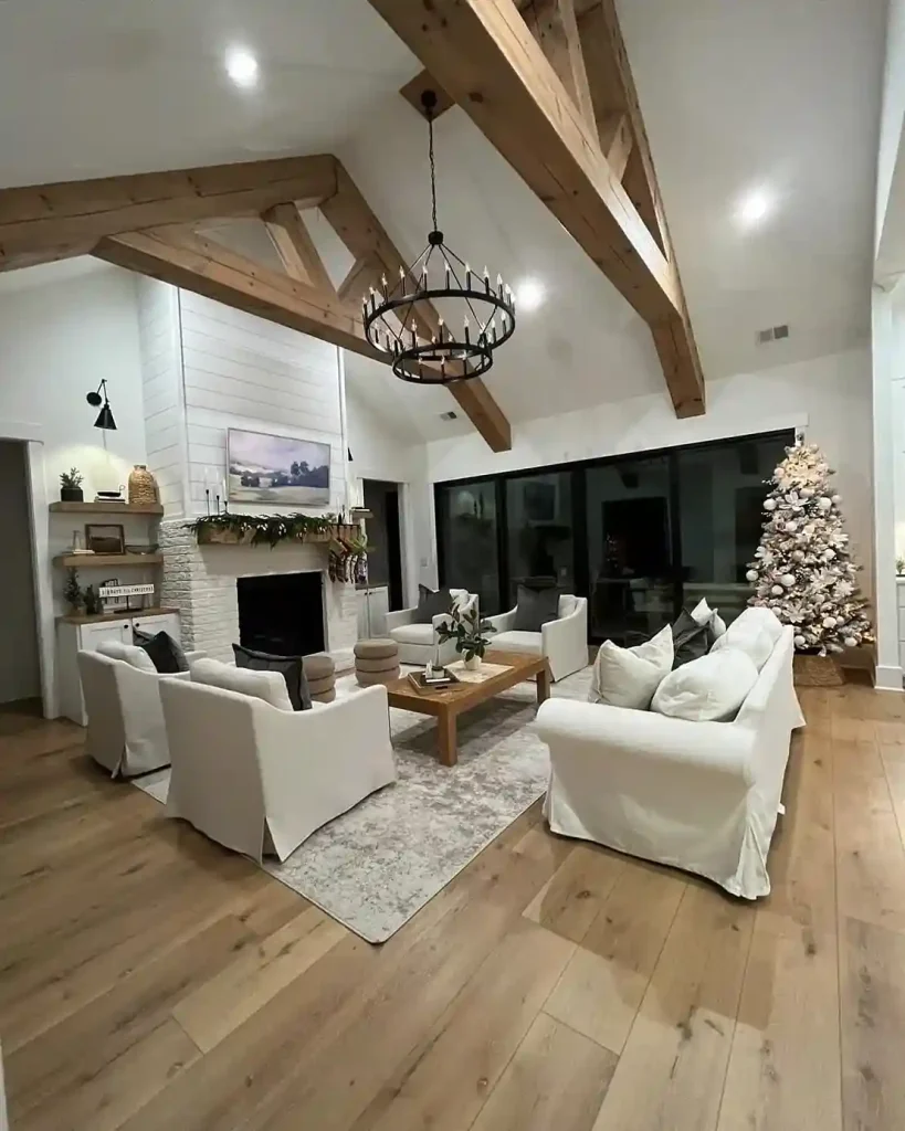 12. Add Faux Wood Beams on a Budget