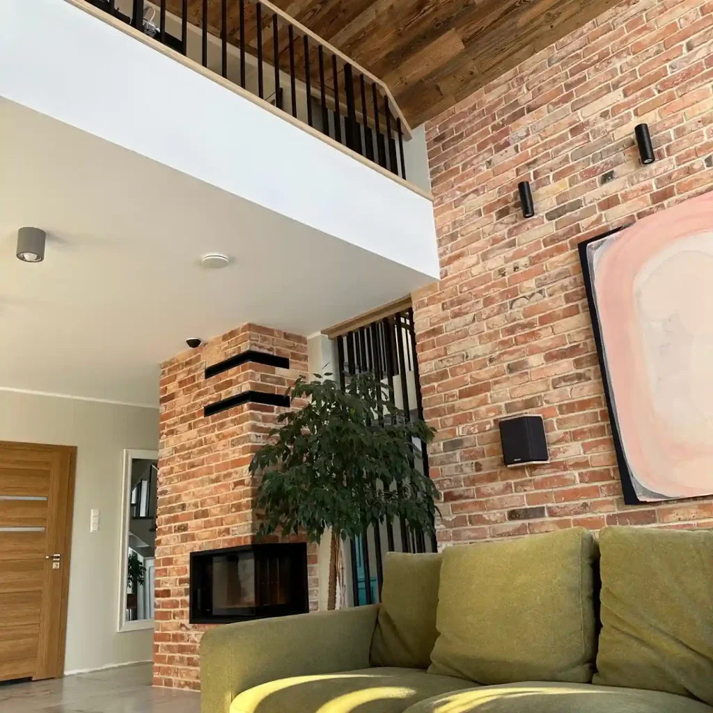 12. Brick Effect Panels for Industrial Style