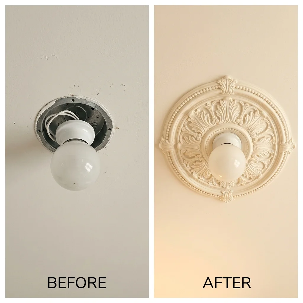 12. Install a Medallion Around the Light