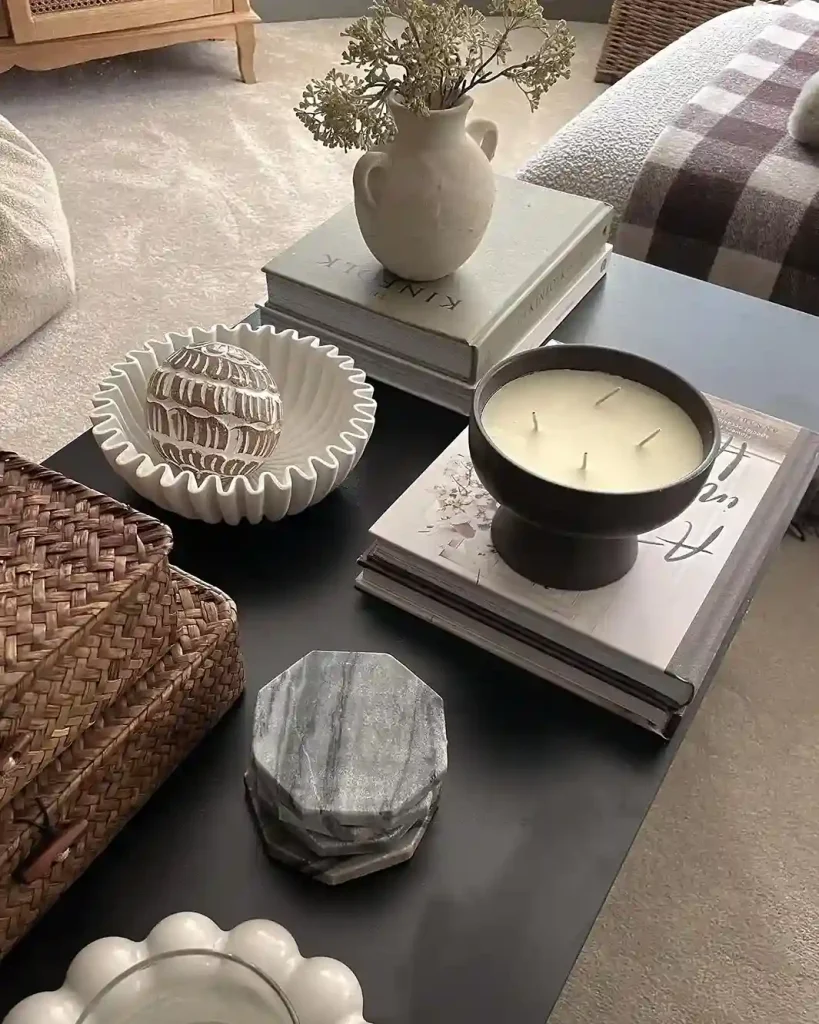 12. Style a Dark and Moody Coffee Table