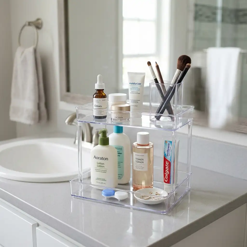 12. Use a Countertop Organizer for Products