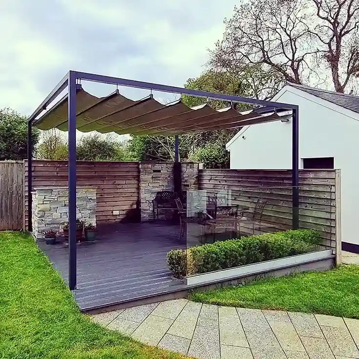 13. Add a Budget Pergola or Shade Structure