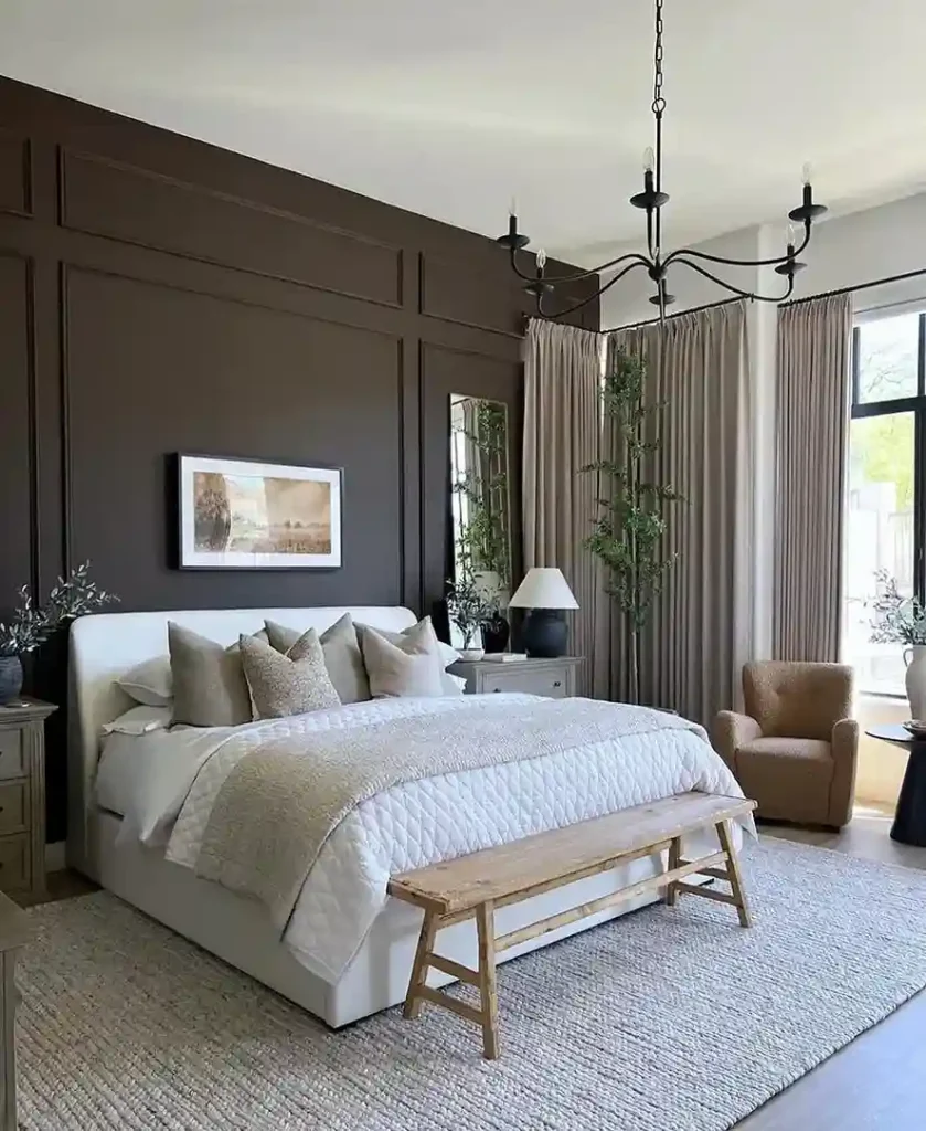 13. Beadboard Wainscoting in the Master Bedroom