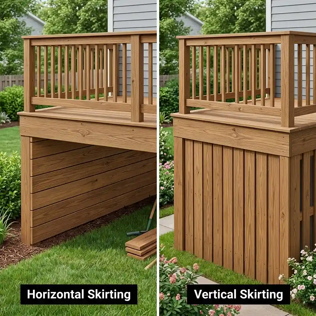 15. Use Leftover Deck Boards as Matching Skirting