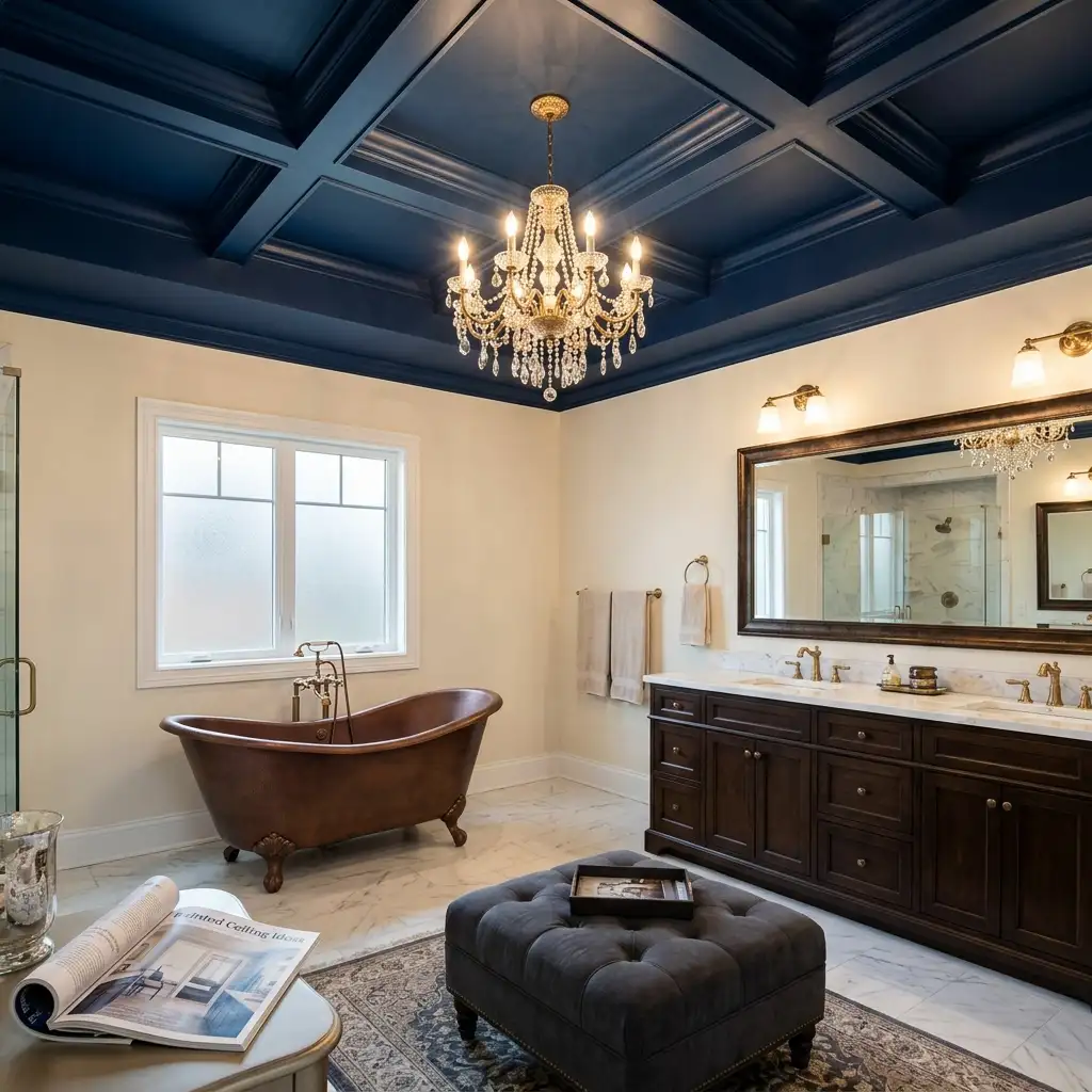16. Use a Painted Ceiling for a Dramatic Effect