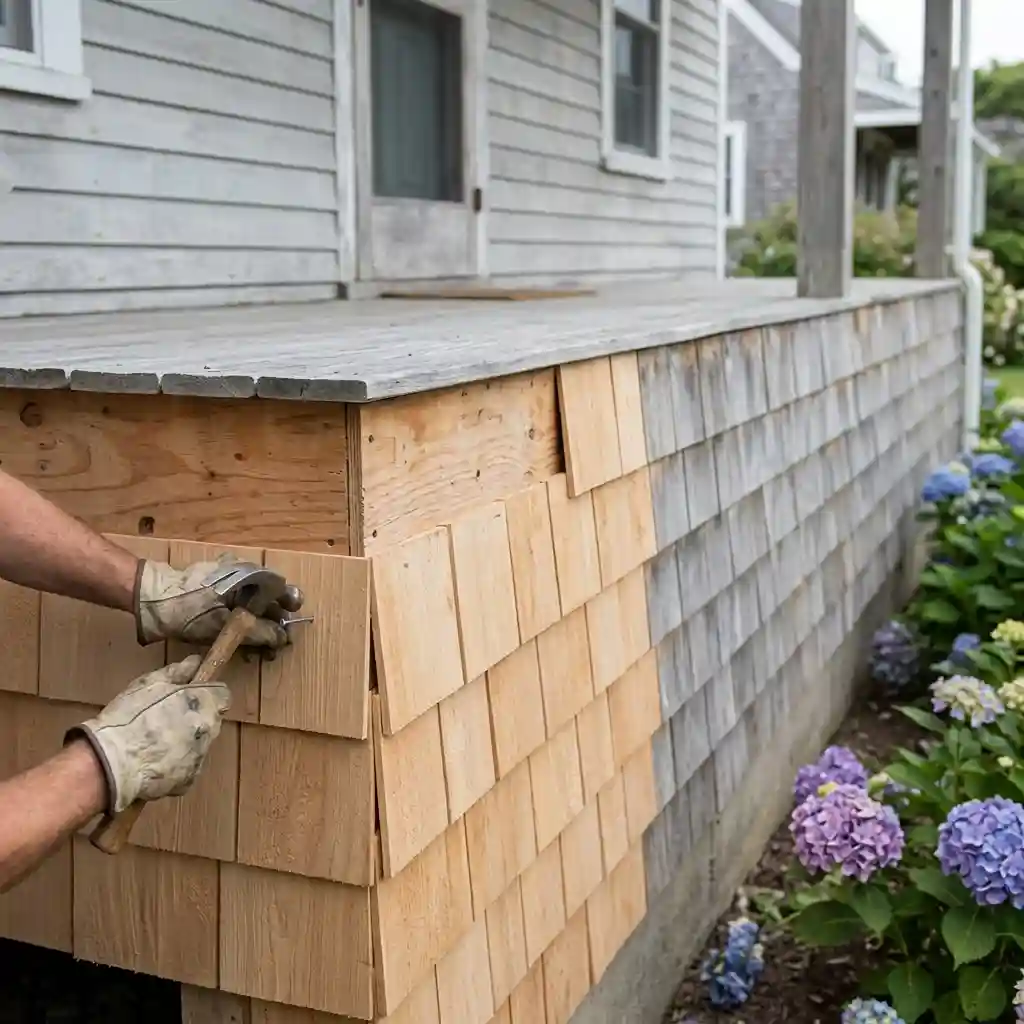 17. Use Cedar Shingles for a Cottage Charm Finish