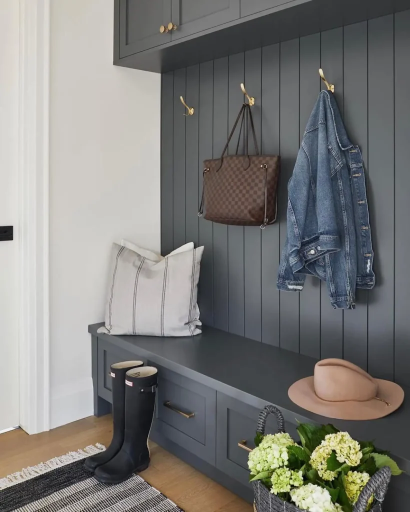 18. Beadboard Mudroom Walls for Practicality and Style