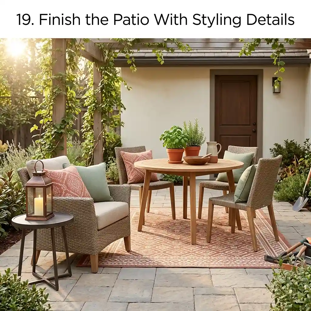19. Finish the Patio With Styling Details