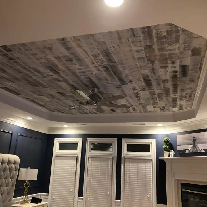 2. Use Peel and Stick Wood Planks for Zero Mess