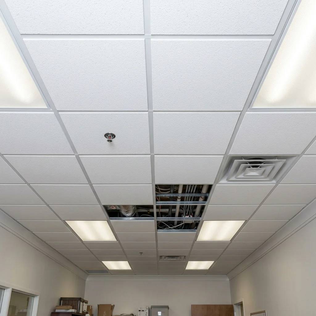 20. Install a Drop Ceiling With Budget Tiles