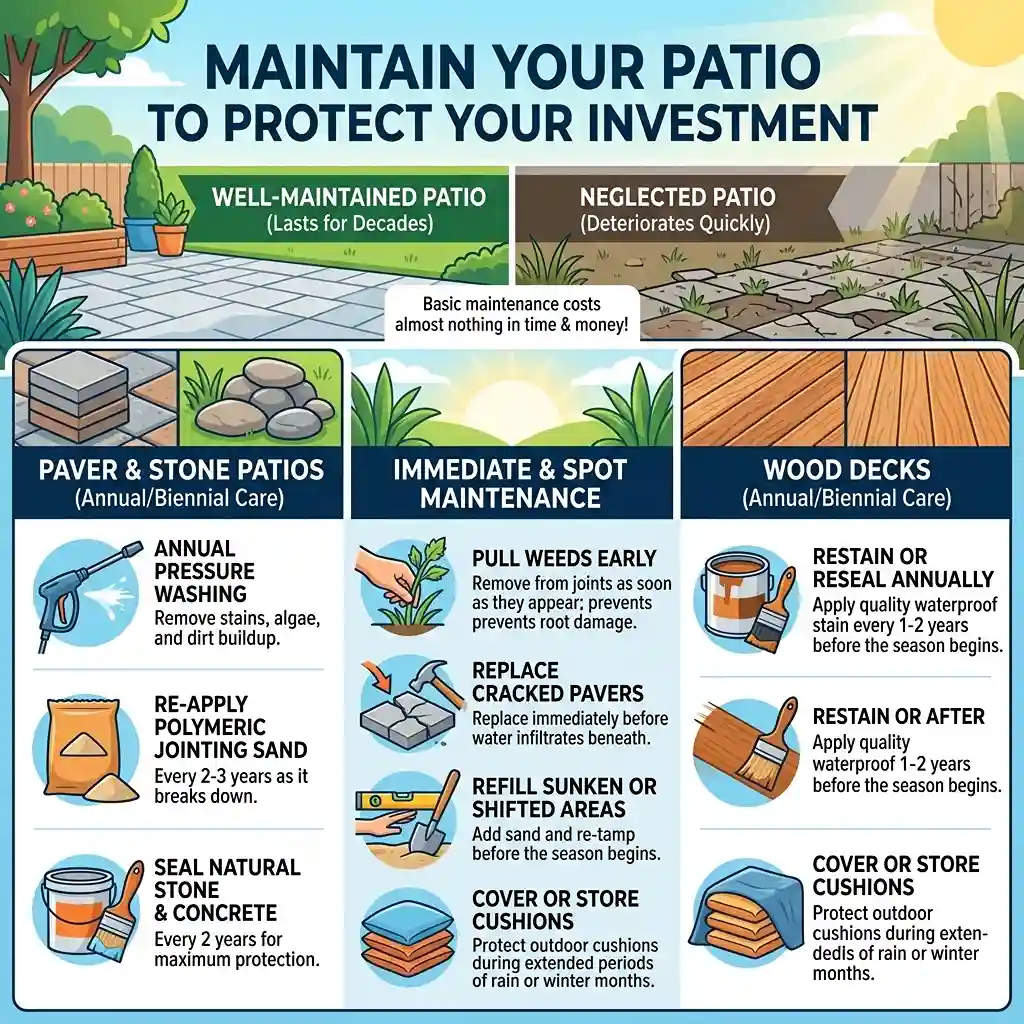 20. Maintain Your Patio to Protect Your Investment