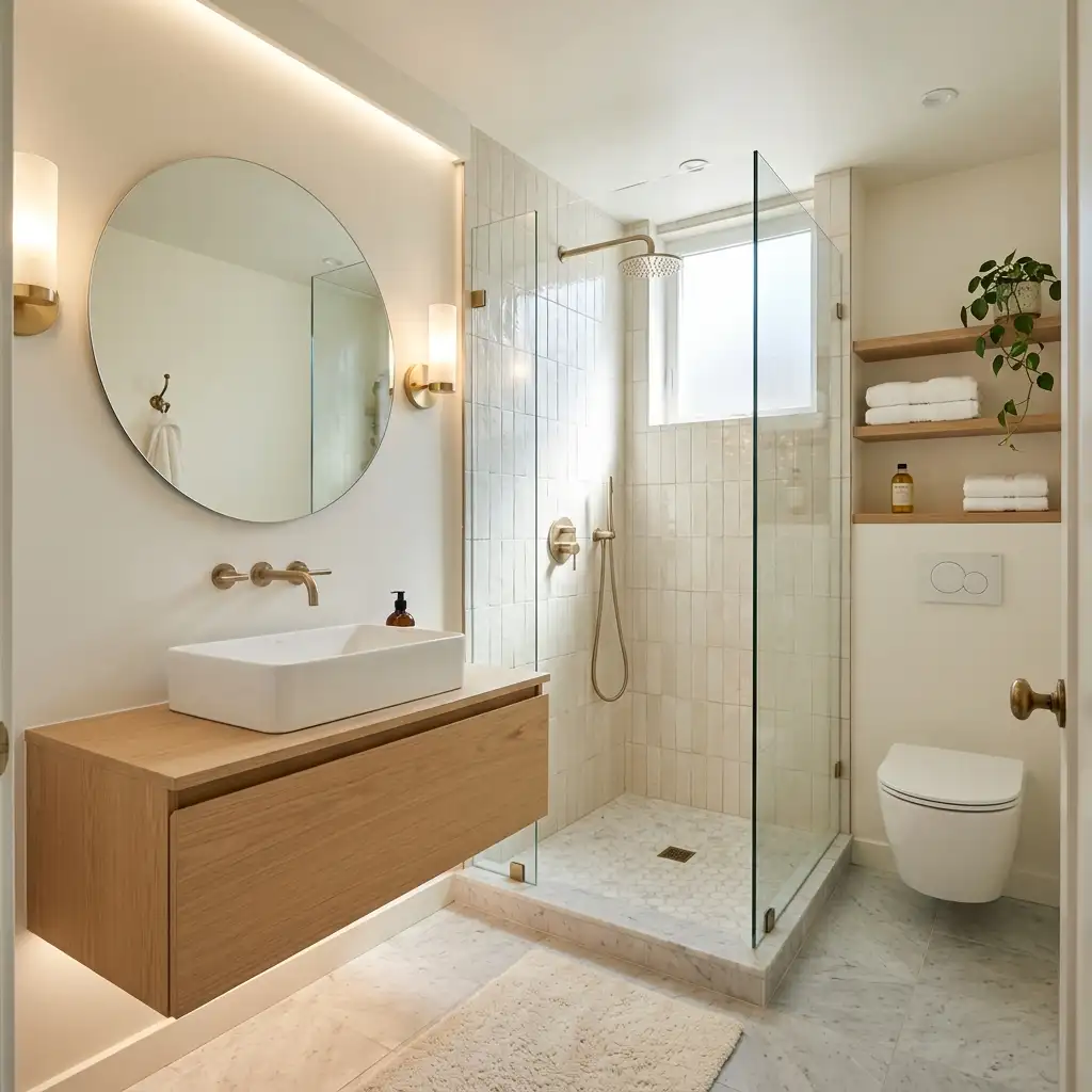21. Design a Master Bath for a Small Space