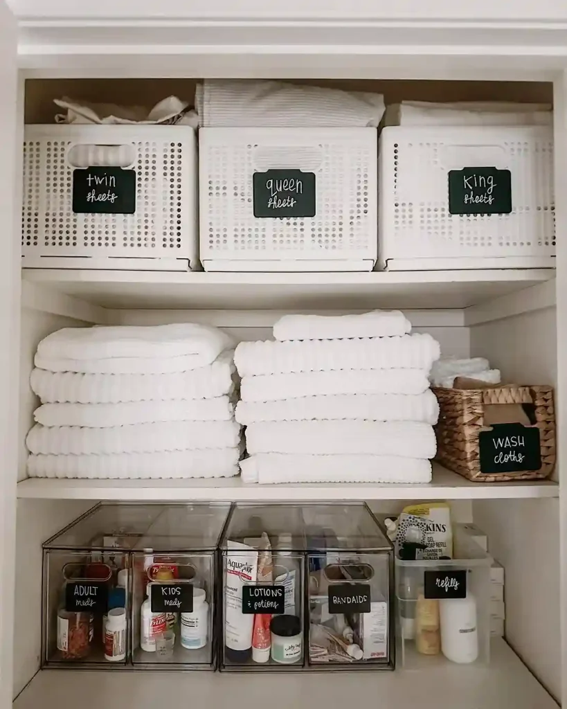 22. Decant Toiletry Overstock Into Clear Bins