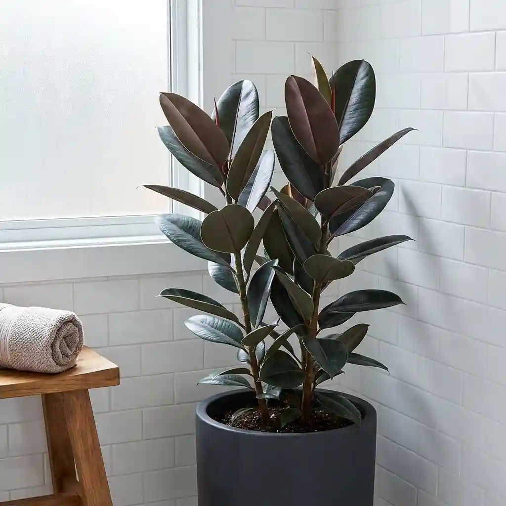 22. Rubber Plant Ficus elastica