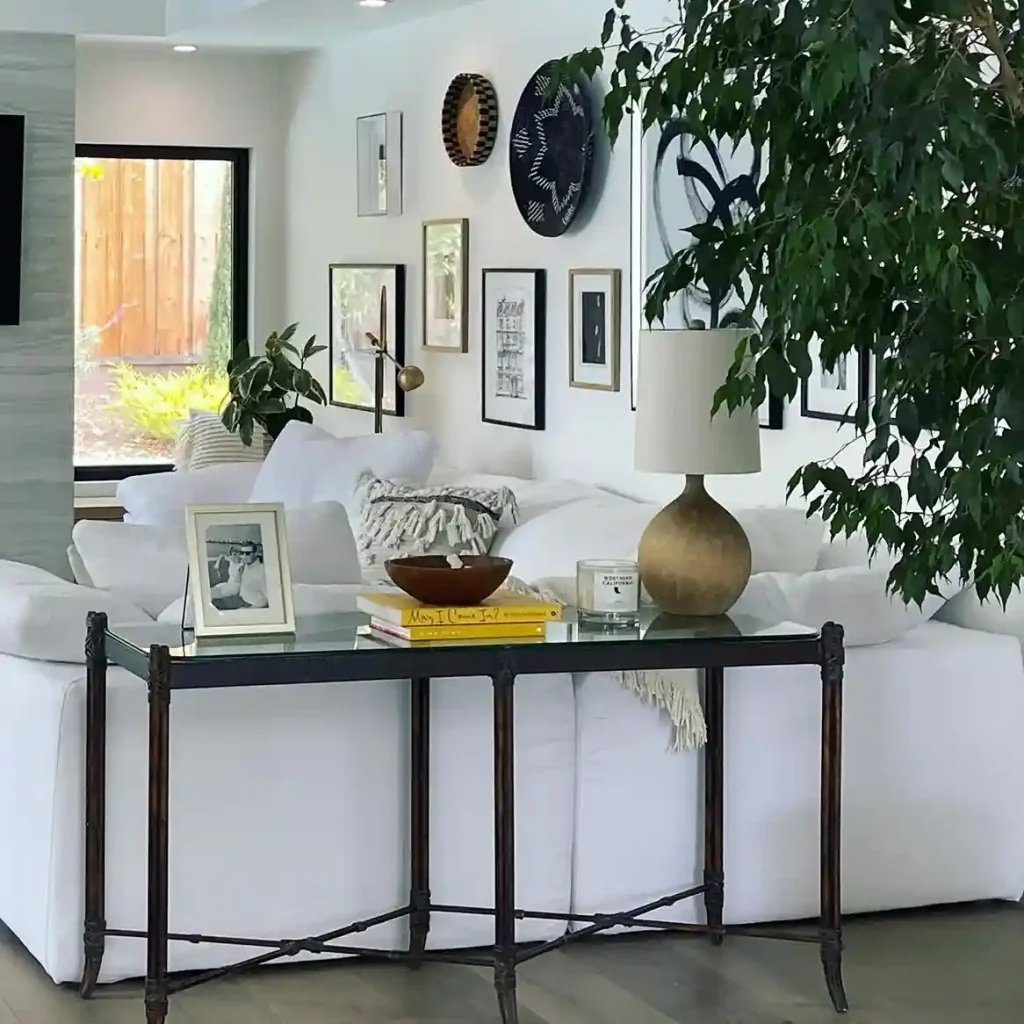 22. Use a Console Table in an Open Plan Space