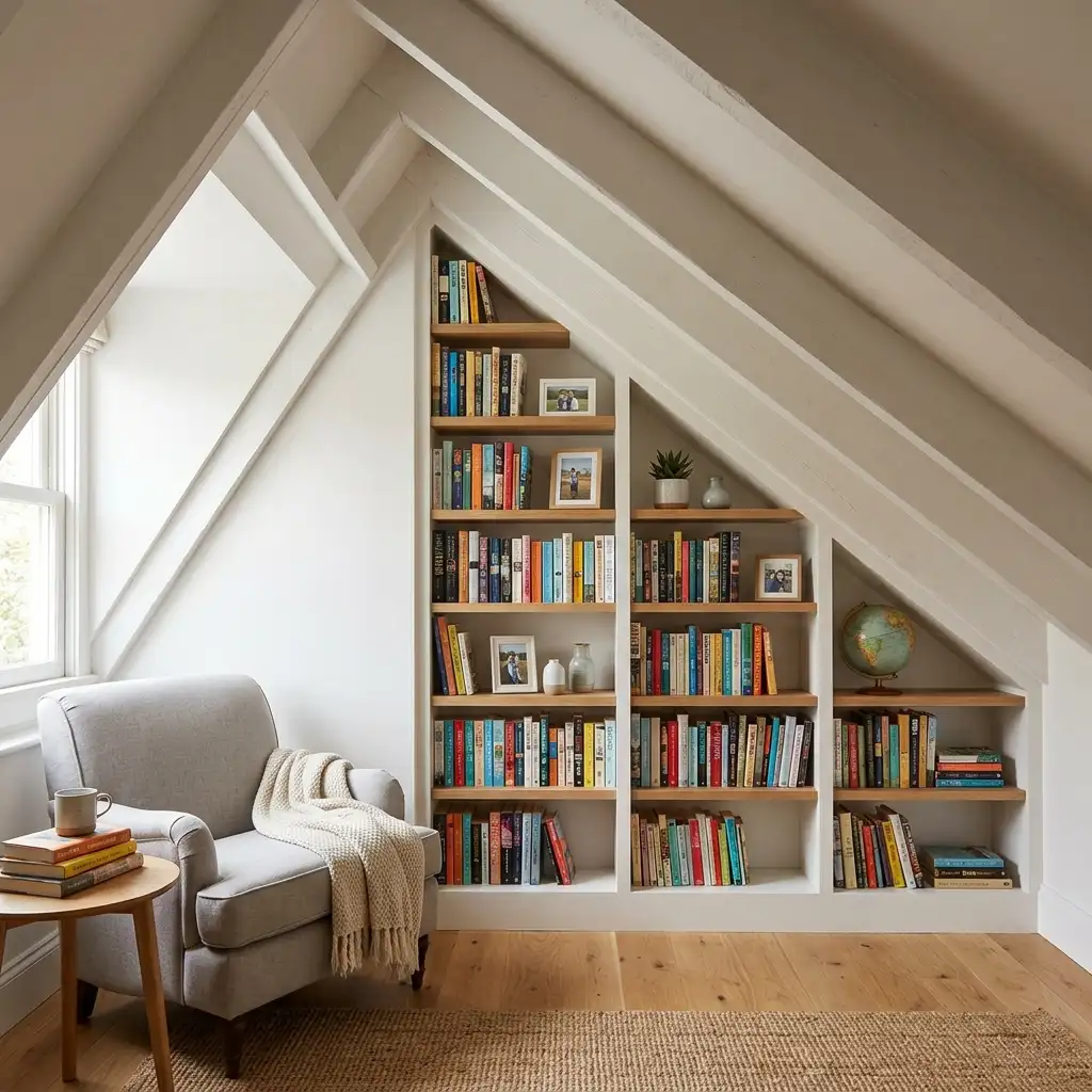23. Use Built In Bookshelves in the Slope Zone
