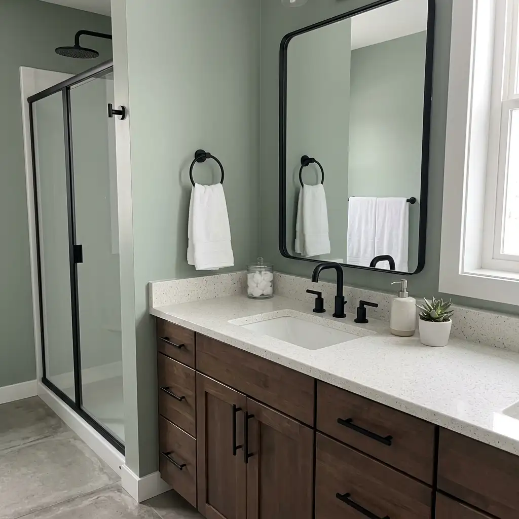 24. Use Matching Hardware Throughout the Bathroom