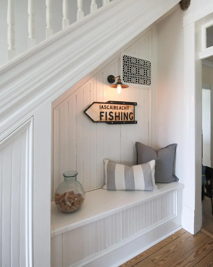 25. Beadboard in a Basement to Warm Up the Space