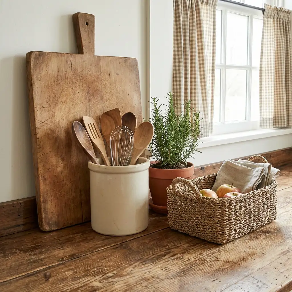 25. Create a Farmhouse Style Counter Display