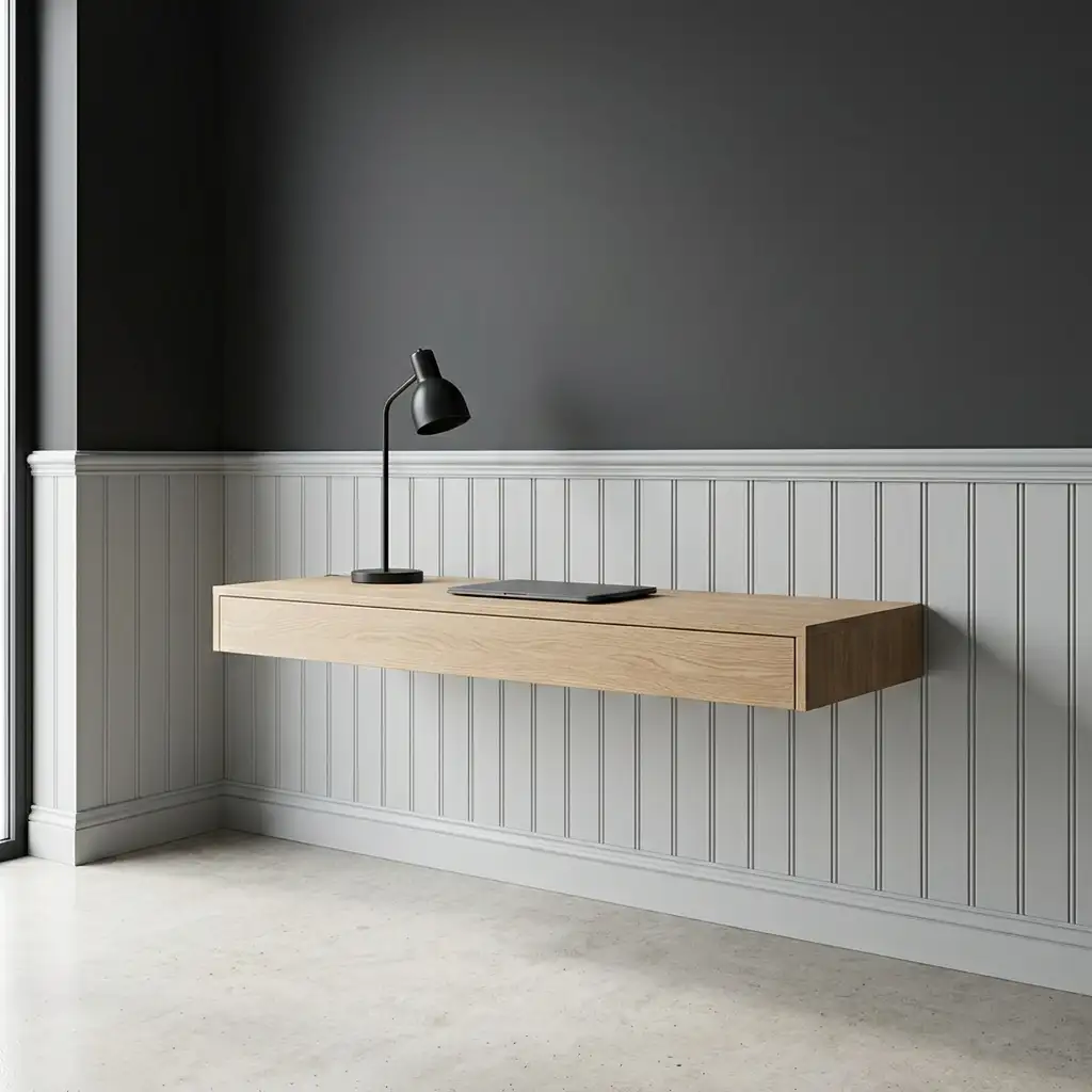 26. Two Tone Beadboard Wainscoting for Visual Interest