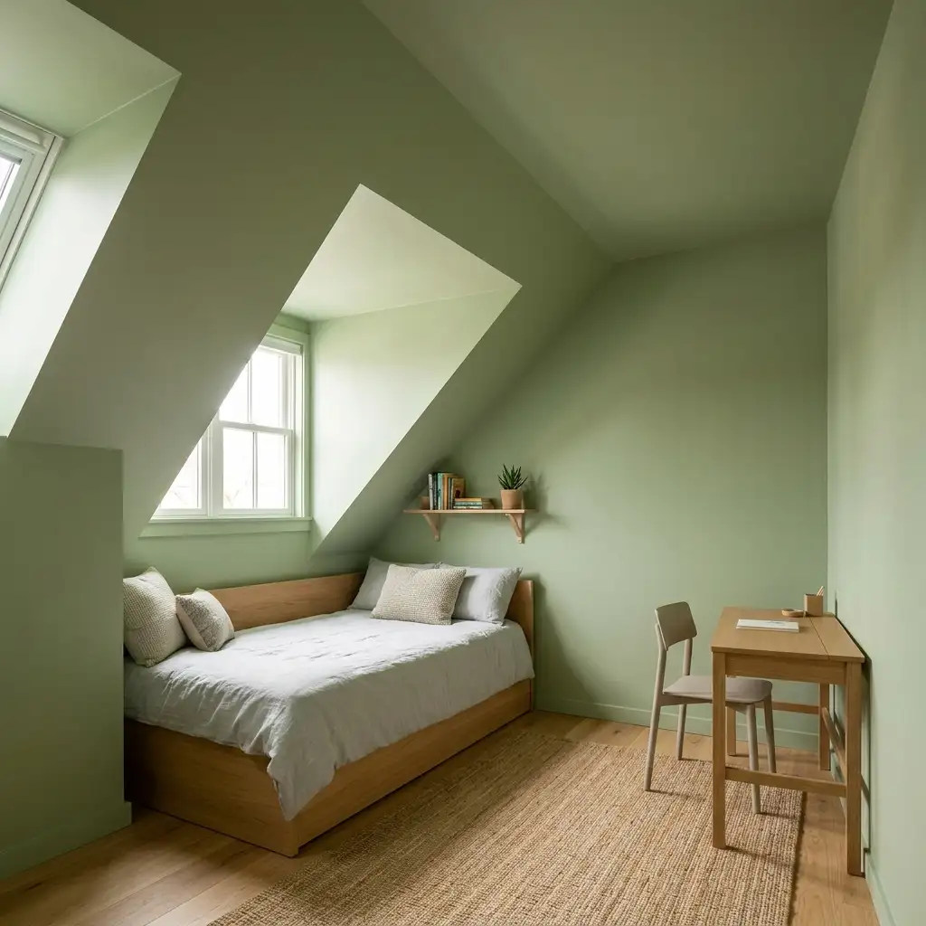 27. Paint the Walls and Slope the Same Color for Continuity