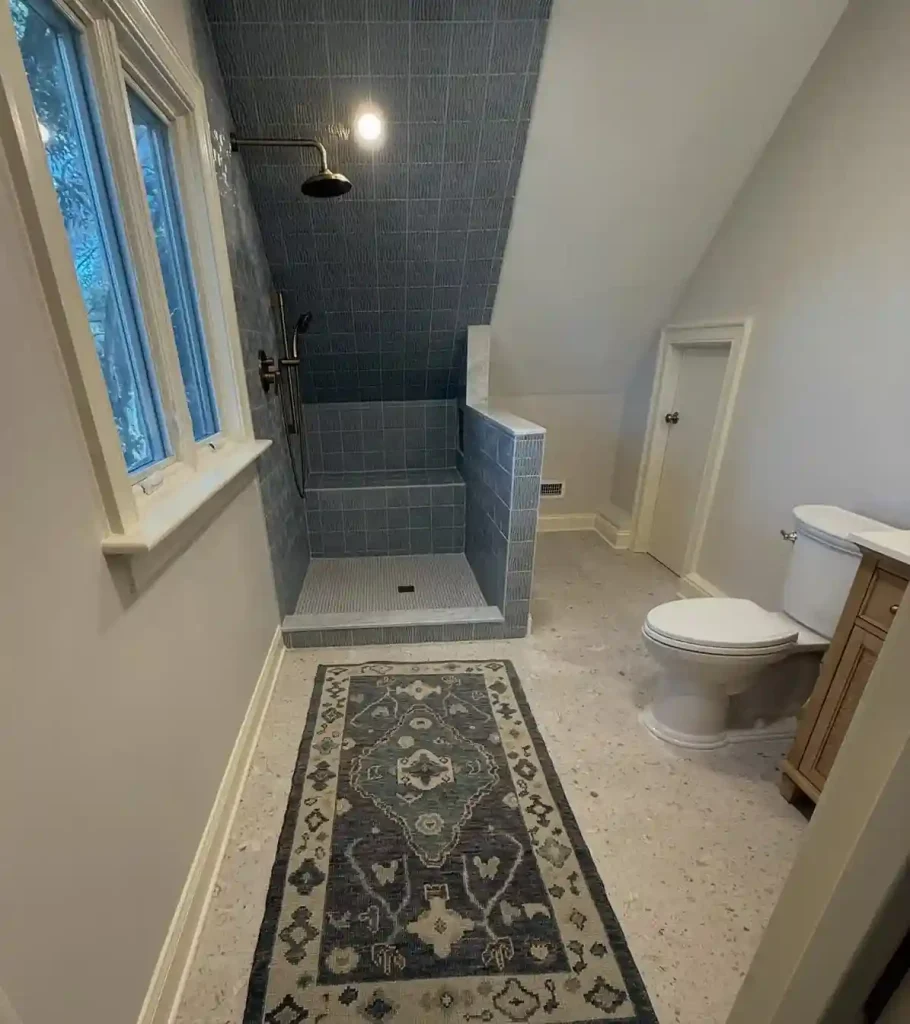 3. Design a Walk In Shower With No Door