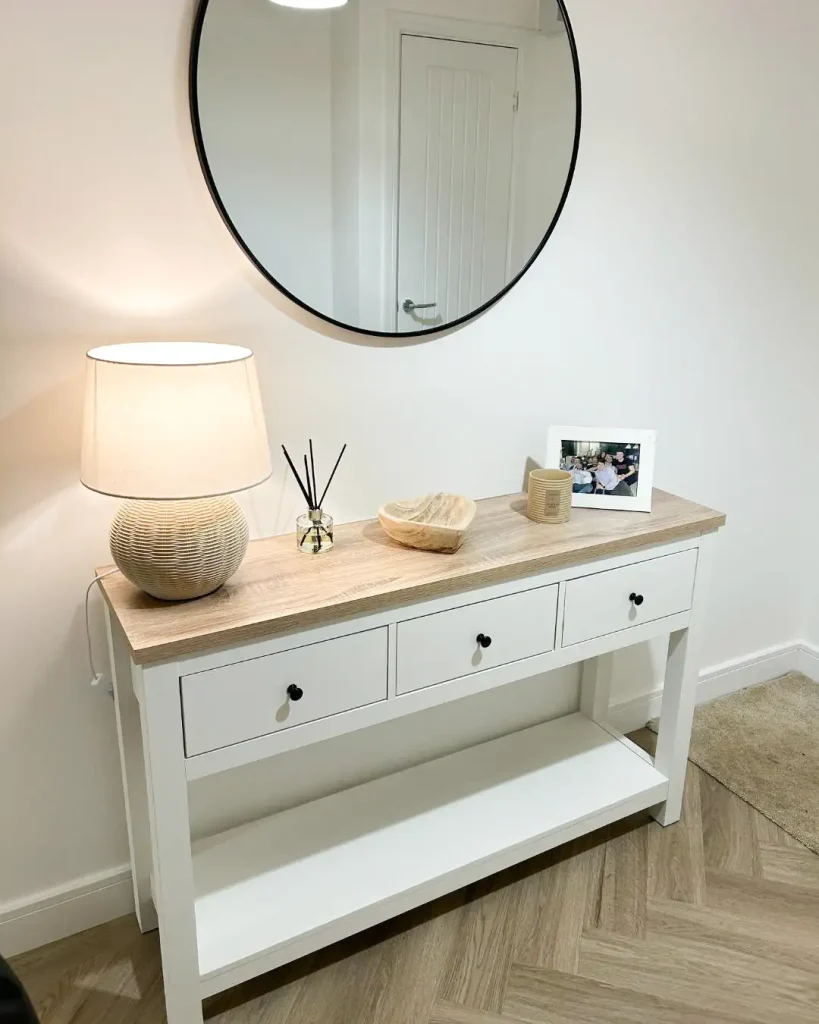 3. Style With a Mirror Above the Table